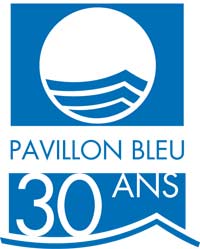 Logo pavillon bleu 30 ans
