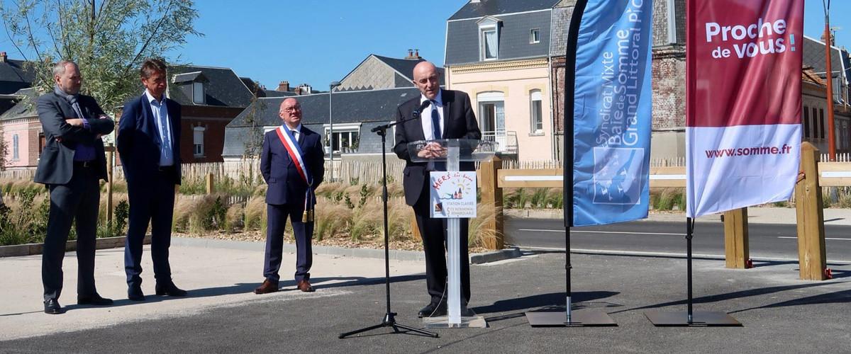 Inauguration du parking de la Galiote à Mers-les-Bains
