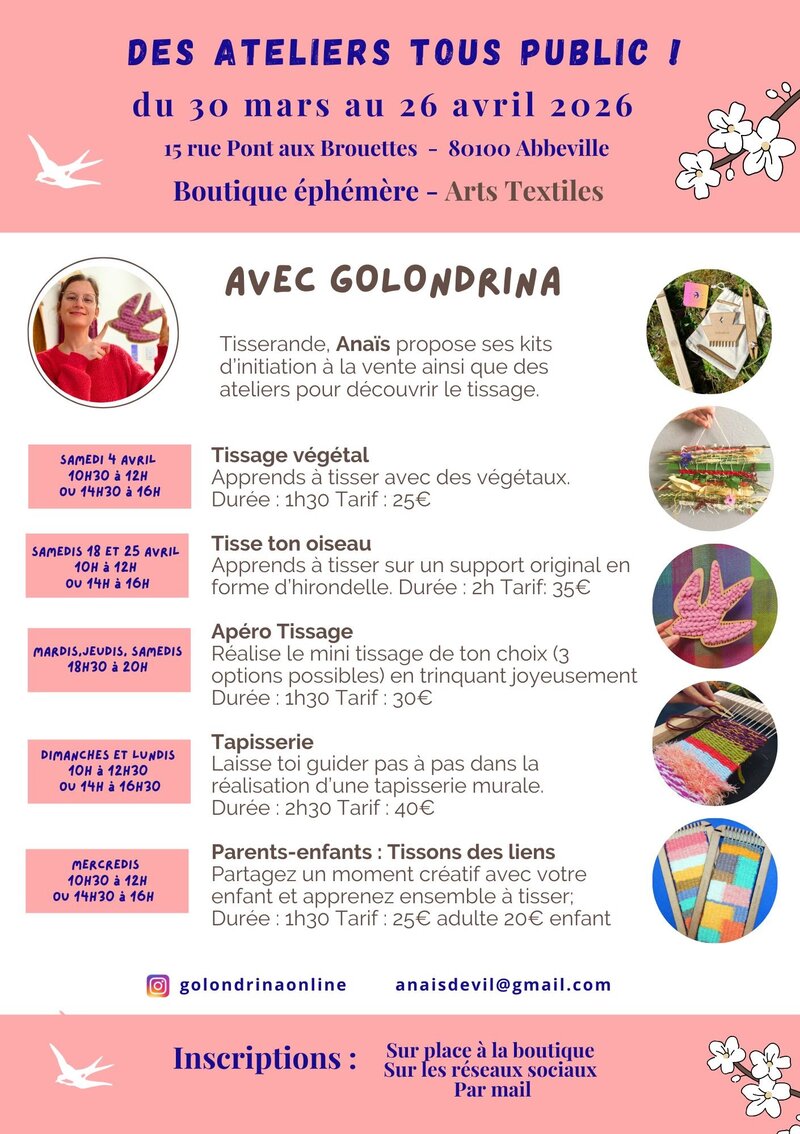 Ateliers avec Golondrina