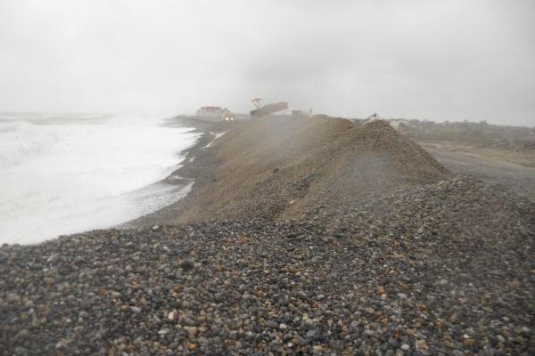 Un rechargement de galets a dû être réalisé en urgence